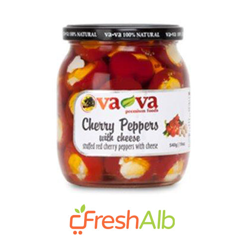 Vava Red Cherry Peppers with Cheese 540gr