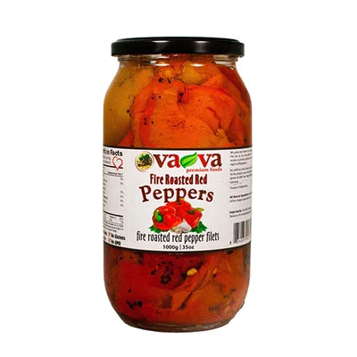 Fire Roasted Red Peppers (Va-Va) 1000g (35 oz)
