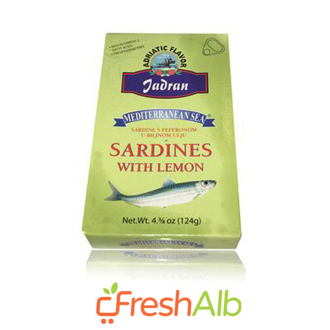 Jadran Sardines with lemon 124gr