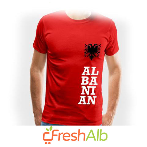 T Shirt ( Collarless T Shirt ) for Men "Albanian"