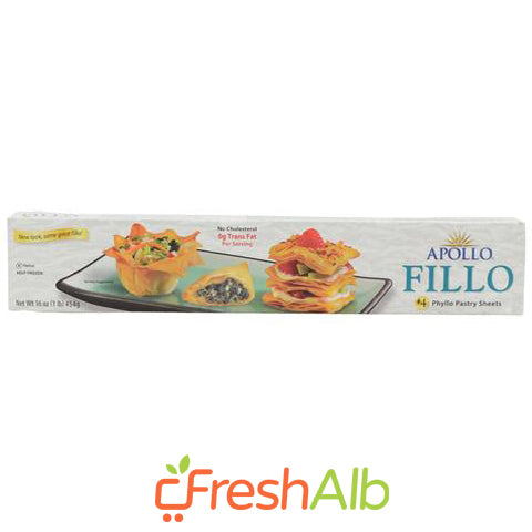 Apollo Fillo Pastry Sheets 1lbs — FreshAlb