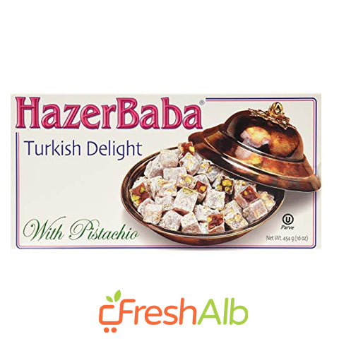 HazerBaba Llokum with pistachios 454gr