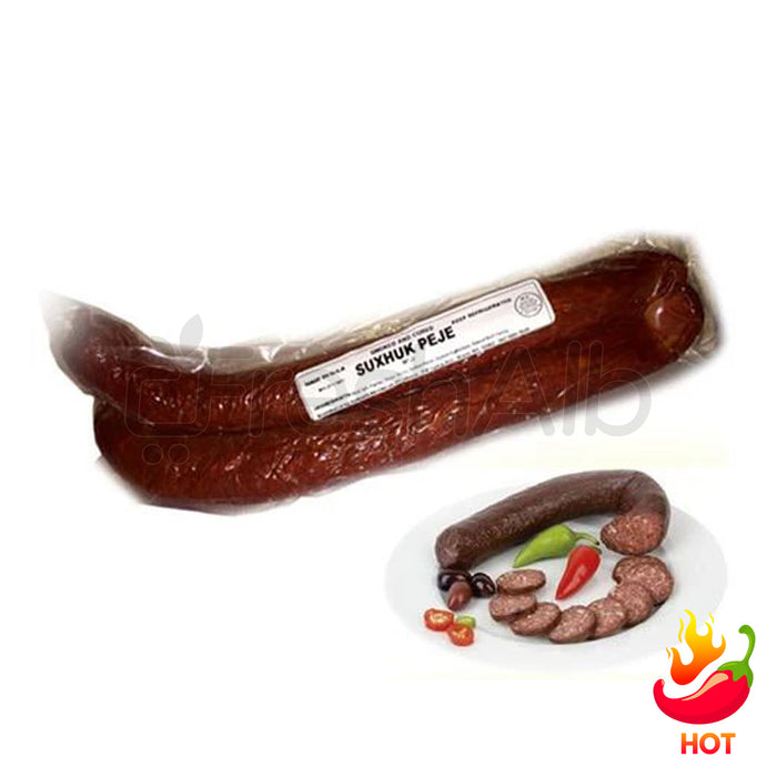 Peja Homemade Beef Suxhuk (Sausage) Hot 1.2lbs